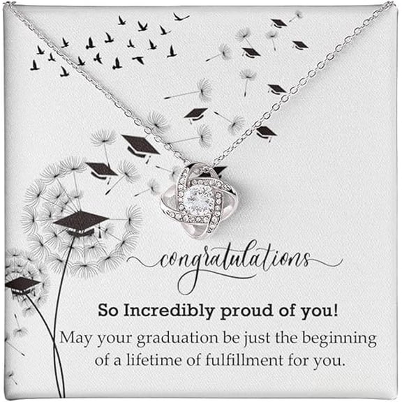 College Graduation Gift, High School, Senior Graduation, Graduation Gifts for Her 2025, Graduation Necklace for Her, Gift From Mom and Dad For Daughter, Senior 2025 Present With Message Card