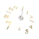 thumbnail image 5 of Reloj de pared moderno Jadeshay Acrílico 3D DIY grande color dorado y azul, 5 of 8
