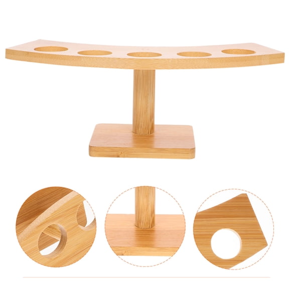 BESTOYARD Ice Cream Cone Stand Wood Storage Japanese Style for Ice Cream Shop 1Set