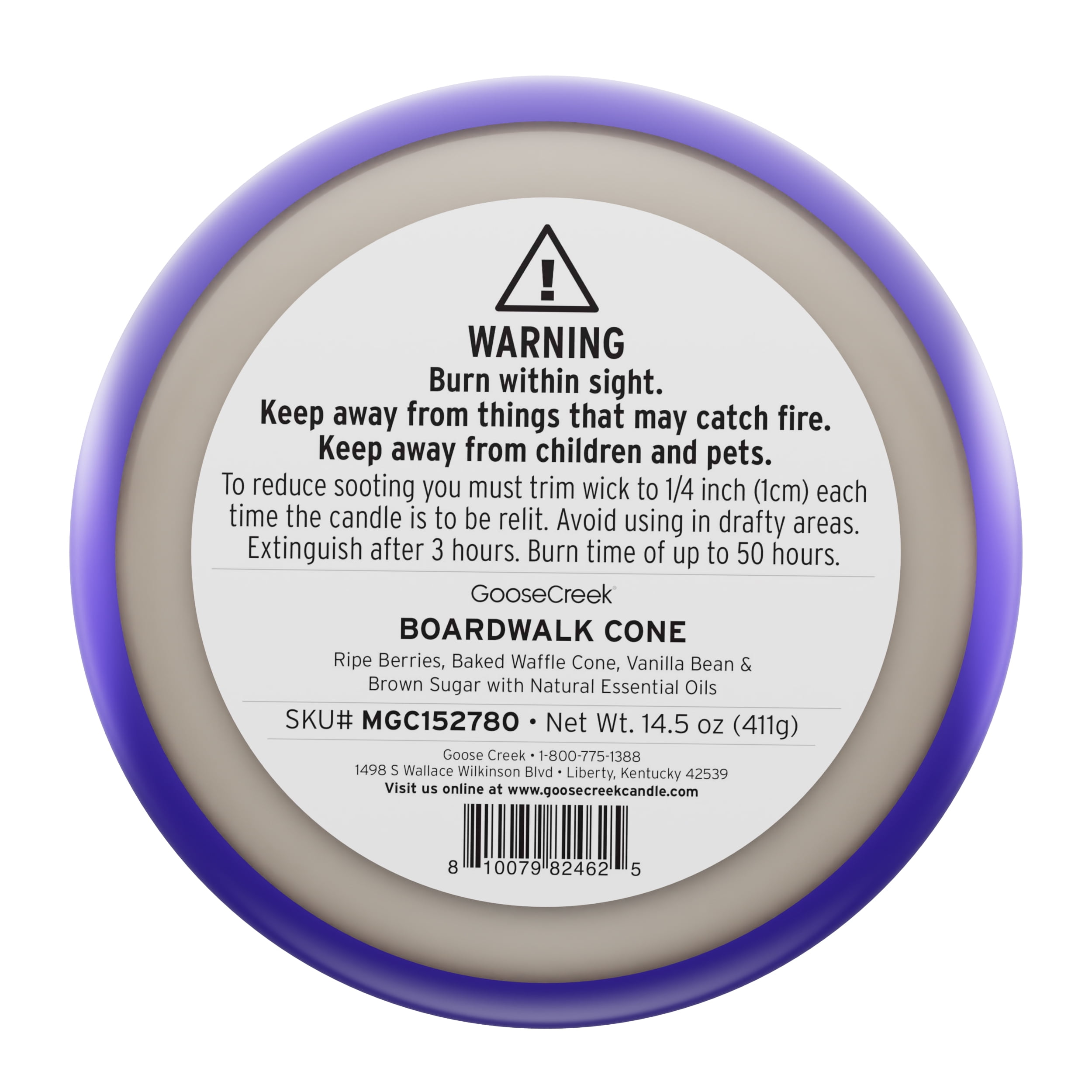 Goose Creek 3-Wick Boardwalk Cone Scented Jar Candle, 14.5oz.