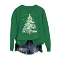 thumbnail image 5 of ‌FDGIU Christmas Sweatshirt for Women 2025 – Merry Holiday Pullover, Cozy Long Sleeve Loose Fit Top‌, 5 of 6