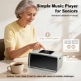 thumbnail image 2 of Reproductor MP3 Generturbo Simple Music para personas mayores 32GB gris, 2 of 7