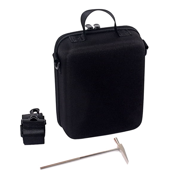 TOYMYTOY Kalimba Carry Case with Metal Zipper and Comfortable Shoulder Belt Black