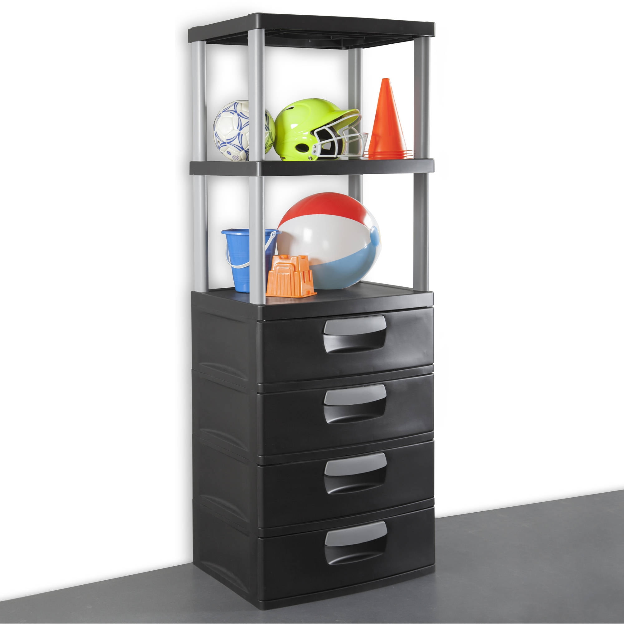 Sterilite 4 Shelf Utility Storage Cabinet Cabinets Matttroy