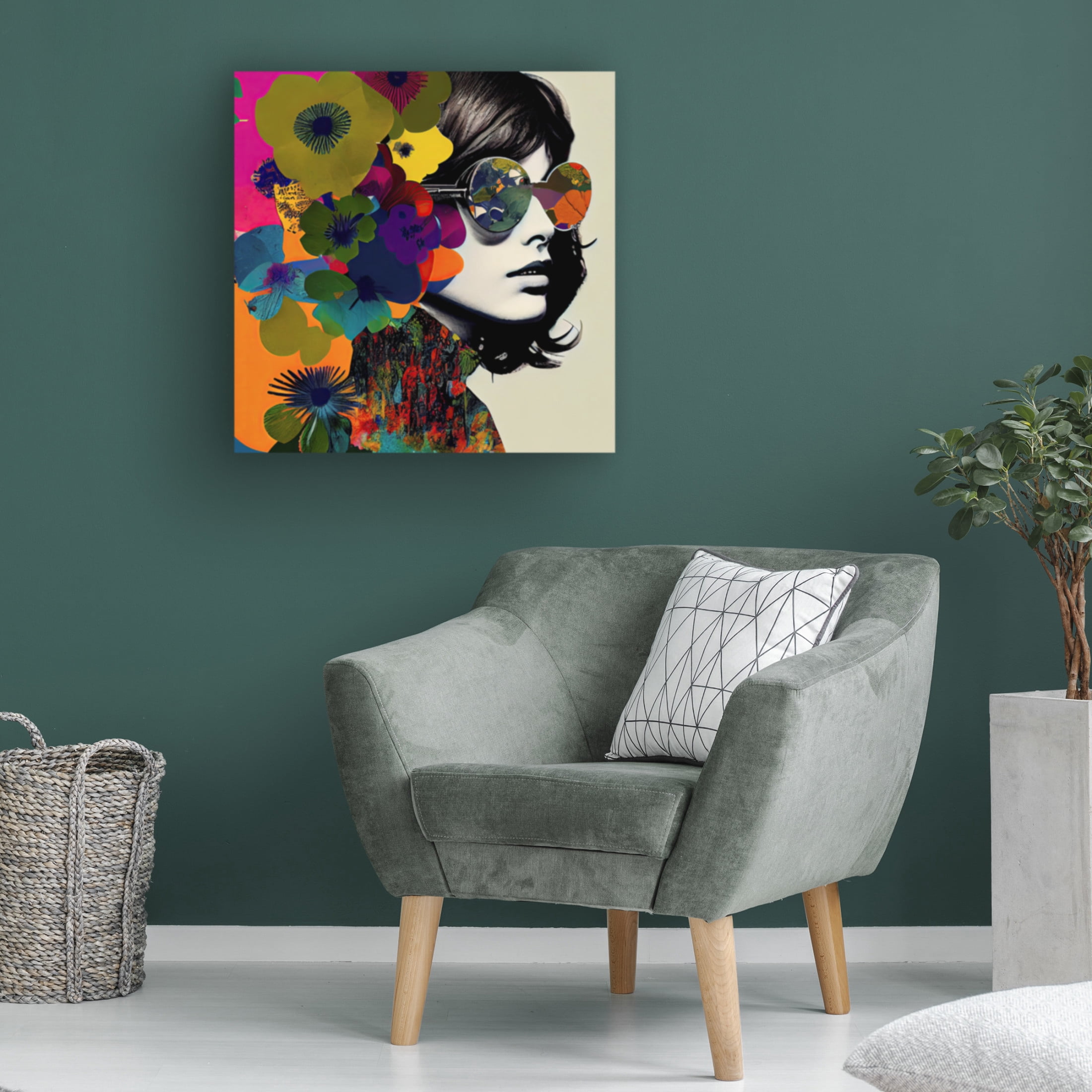 Canvas Wall Art - Sasha 'First Escape' Wall Art for Living Room, Bedroom, or Office Décor by Trademark Fine Art - 24 x 24 Inches