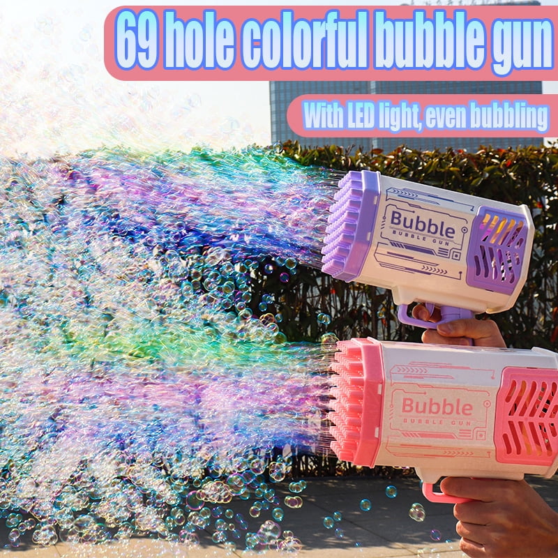 Bubble Machine for Kids,69 Holes Electric Bubble Blower Maker Toys for 5 6 7,Gifts for Indoor Outdoor Wedding Birthday Party