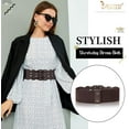 thumbnail image 4 of JASGOOD Women's Elastic Wide Retro Stretch Belt Dress Retro Fashion Belt, 4 of 10