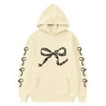 thumbnail image 5 of LRen Girls Hoodies Size 14-16, Girl Bow Leopard Printed Hoodies Drop Shoulder Long Sleeve Sweatshirts Pullover Preppy Back To School Cute Valentines Clothes,Beige,4-5 Years, 5 of 7