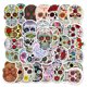 thumbnail image 1 of 50 pegatinas de calavera de azúcar de Halloween, pegatinas de calavera de caramelo para portátil, botella de agua, equipaje, bicicleta, ordenador JAMW Sencillez, 1 of 5