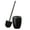 Black, variant on ELLE Paris Eclat Glitter Toilet Bowl Brush and Holder, Black
