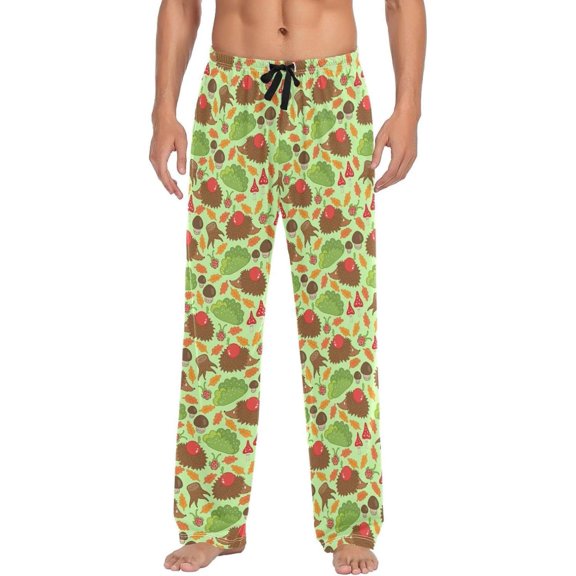 GZHJMY Hedgehog Pajama Pants for Men, Lounge Pants Lightweight Men Pajama Bottoms with Drawstring Pockets, Christmas New Year Birthday Gifts, XX-Large