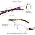 thumbnail image 2 of 5 Pairs Reading Glasses, Blue Light Blocking Glasses, Computer Reading Glasses for Women and Men, Fashion Square Eyewear Frame (Tortoise,+2.75 Magnification), 2 of 6