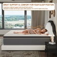 thumbnail image 4 of Kviwasha Full Mattress in a Box, 10 Inch Hybrid Cooling Gel Memory Foam Mattress, Individually Pocket Coils, Medium Firm, Pressure Relief, CertiPUR-US, 4 of 7