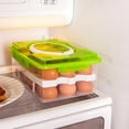 thumbnail image 7 of Deviled Egg Carrier, Aetherz Ortable Large Capacity Double-Layers Egg Storage Container Holds 24 Eggs Shatter-Proof Non-Slip Eggs Holder with Handle, 7 of 7