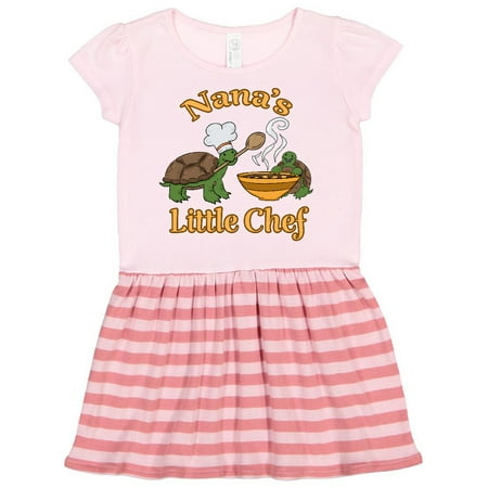 

Inktastic Nana s Little Chef with Cute Turtles Gift Toddler Girl Dress