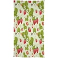 thumbnail image 5 of Strawberry Tablecloth, Summer Delicious Big Strawberries Rustic Farmhouse Flower Bee Print Table Cloth Cover for Party Dinning Kitchen Wedding Home Decor 60x102in, 5 of 6