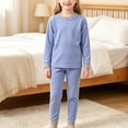 thumbnail image 5 of Ruyang Toddler 2 Piece Outfit Oversized Long Sleeve Crew Neck Top Jogger Pants Kids Striped Sets Fall Winter Home Loungewear, 5 of 5