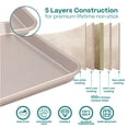 thumbnail image 3 of Baker's Secret Baking Sheet Pan Set, 3x Cookie Sheets for Oven, Diamond Texture Premium Air Flow (Navy Blue), 3 of 11
