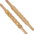 thumbnail image 3 of Rodillo de de madera de mano para relajación corporal, barra rodante anticelulítica para cuello, hombros, cintura, brazos, Abdomen, muslo Salvador rodillo de masaje, 3 of 5
