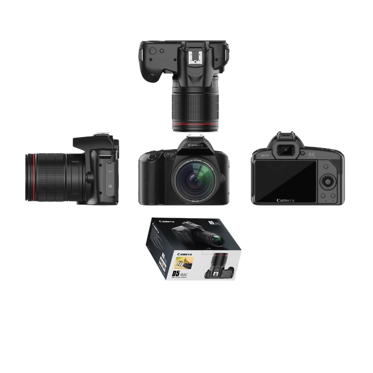 Night Vision DSLR Camera 4K Professional Camcorder Digital HD Video Recorder16X Time-Lapse Stabilizer Webcam Mp3 Player