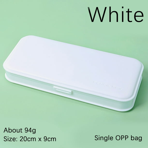 Fiudx Organizador de Lápices, Solución de Almacenamiento Multiusos, Material Plástico Duradero, Tapa a Presión, Diseño Compacto y Apilable, Uso En Oficina y Escuela, Disponible En Azul, Rosa, Blanco