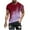 Red, variant on WREESH Men's Short Sleeve Round Neck T-Shirts Casual Print Summer Fitness Tops Black