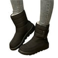 thumbnail image 2 of Willtoo Womens Winter Snow Boots With Warm Fur Lining Comfortable Booties Non Slip Waterproof Outdoor Shoes Black, 2 of 6