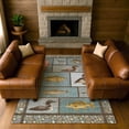 thumbnail image 6 of Addison Rugs Chantille Indoor/Outdoor Transitional Lodge Teal Machine Washable Rectangle Rug, 10' x 14', 6 of 8