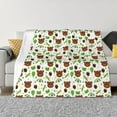 thumbnail image 1 of Fotbe Cute Bear Manta de Franela con Estampado, Manta Ultrasuave para Cama, Sofá, Auto, Hipoalergénica y Antibolitas-50"x40", 1 of 6