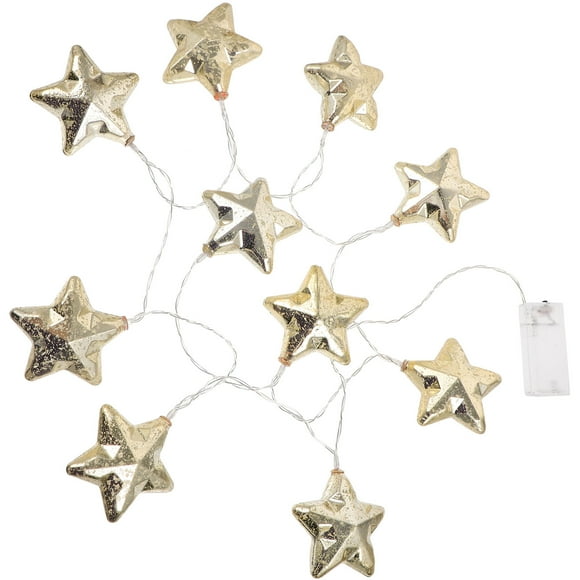 BEADCEST 1 Ensemble de Lumières Étoiles LED Blanc Chaud pour Fêtes et Célébrations de Noël
