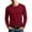 Red, variant on Men's Long Sleeve Henley Shirts Lightweight 3-Button Fashion Casual T-Shirts Quick Dry Soft Basic Pullover Tops