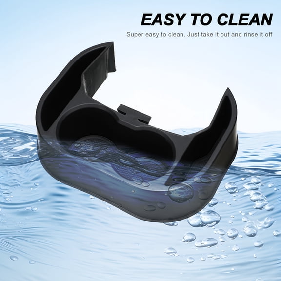 DEEPCRAFF Black Plastic Car Cup Holder Organizer for Backseat with Strong Load Capacity, Perfect Rear Seat Storage and Car Accessory