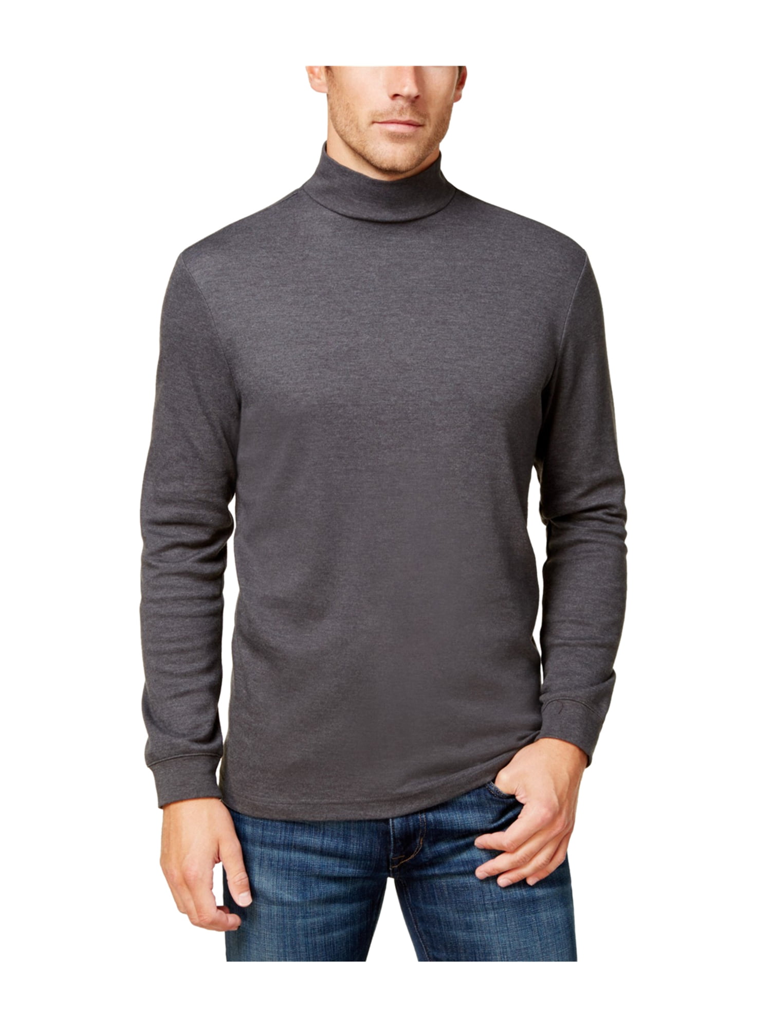Adult Mock turtleneck Long Sleeve T-shirt.100% cotton.Size S to 3XL ...