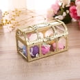 thumbnail image 1 of Trayknick Vintage Transparent Storage Box Candy Trinket Jewelry Holder Organizer Container Golden+Black, 1 of 13