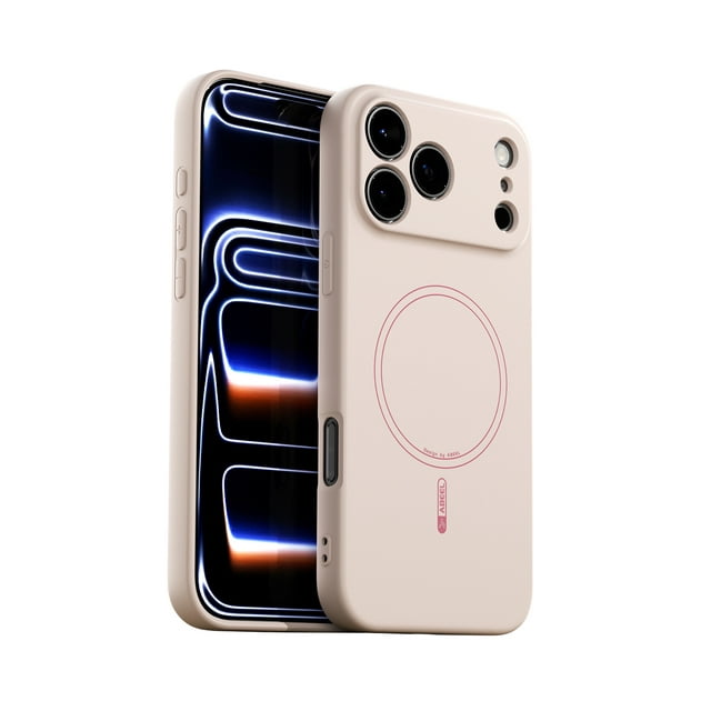 GadgetCom Étui Magnétique Compatible avec Apple iPhone 17 Pro, Étui en Silicone Liquide avec Protection de Caméra