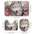 thumbnail image 3 of Funny Glasses Wolf Shower Curtain Sets with Rugs 4 Piece Rustic, 3 of 7