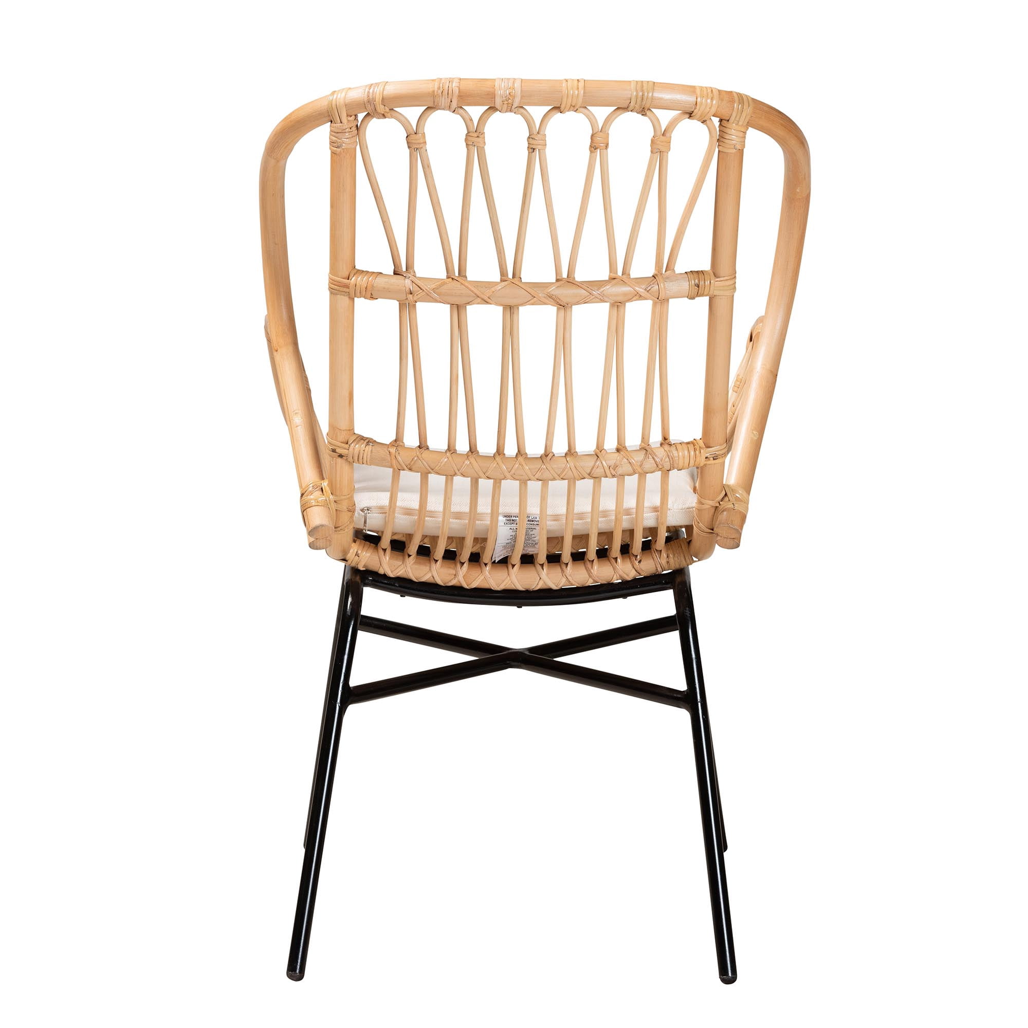 Bali & pari Caelia Rattan BOHO Dining Chair, Natural Brown