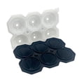 thumbnail image 2 of 6-Cubes Diamond-Shaped Silicone Ice Tray Puck-Shaped Ice Tray Silicone Ice Cubes Tray For The Kitchen, 2 of 6
