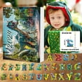 thumbnail image 6 of Dinosaur Christmas Countdown Calendar Set with Acrylic Flat Pendant and Surprise Letter for 24 Day Holiday Celebration, 6 of 6