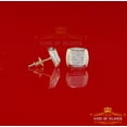 thumbnail image 6 of King of Bling's 0.15ct Diamond Square 10K Real Yellow Gold Diamond Earring for Men's / Women's, 6 of 12