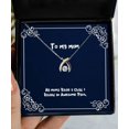 thumbnail image 1 of amangny All Moms Raise a Child. I Raised an Awesome Pilot. Mom Wishbone Dancing Necklace, Sarcasm Mom Gifts, for Mom, 1 of 5