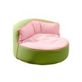 thumbnail image 4 of Silla Con Forma De Puf, Práctico Sofá Redondo Para Sala De Estar, Dormitorio, Relajante, Color Rosa, 4 of 8