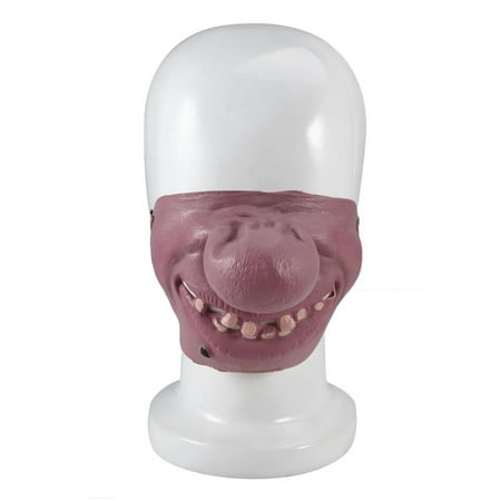 cnmodle Funny Scary Latex Mask Halloween Party Half Face Cosplay Costume Creepy Mask - big nose