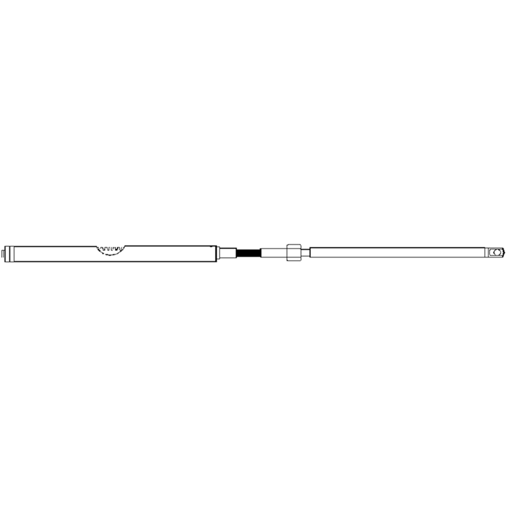 Uflex M86X18 Rack Replacement Steering Cable Assembly 18 Uflex M86X18 Rack Replacement Steering Cable Assembly 18