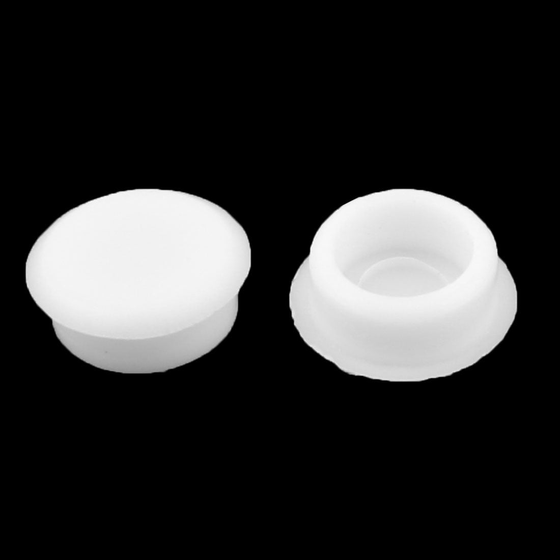 white plastic caps