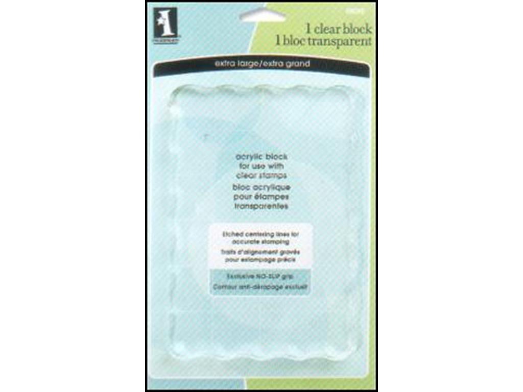 Bo Bunny Acrylic Stamp Blocks 2 by 2-Inch//2 by 3.25-Inch//4 by 5.5-Inch 3-Pack