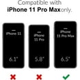 thumbnail image 2 of for iPhone 11 Pro Max Case Clear Magnetic Compatible with Magsafe, Thin Slim Transparent Non Yellowing, Hybird Soft Silicone Bumper & Hard Plastic Protective Cover for Women, Black, 2 of 13