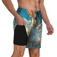 thumbnail image 2 of Fotbe Cute Angel Winged Rabbit Men’s Swim Trunks Quick Dry Swim Shorts Board Shorts with Mesh Lining-Large, 2 of 6