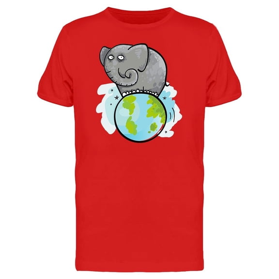 Elephant On Top Of The World Tee Men's -Image by Shutterstock