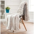thumbnail image 7 of Omsix Premium Faux Fur Ombre Throw Blanket - Super Soft, Lightweight Minky Blanket with Fuzzy Side - 50" x 65” - Snow Leopard, 7 of 7